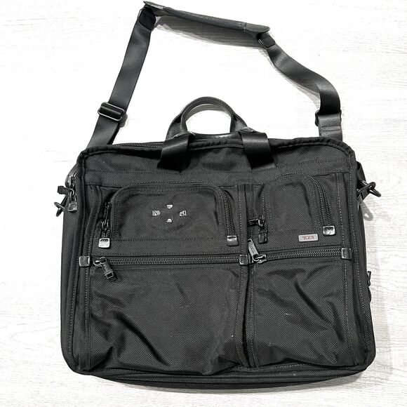 Tumi Alpha Expandable Organizer Laptop Briefcase